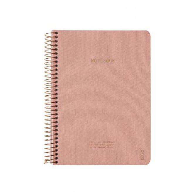 Huvudbild Anteckningsbok A5 KOZO Rosa